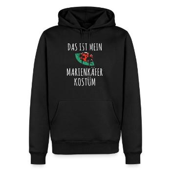 Das ist mein Marienkäfer Kostüm Outfit Fasching Ha - Männer Premium Bio Hoodie - Schwarz - Vorne - Nico (187cm)