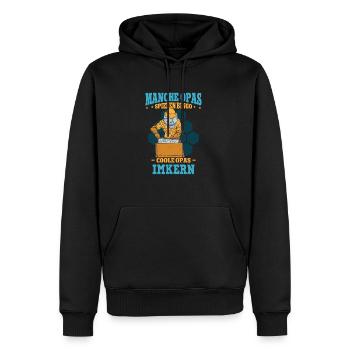 Rentner Opa Bienenzüchter Imker - Männer Premium Bio Hoodie - Schwarz - Vorne - Nico (187cm)