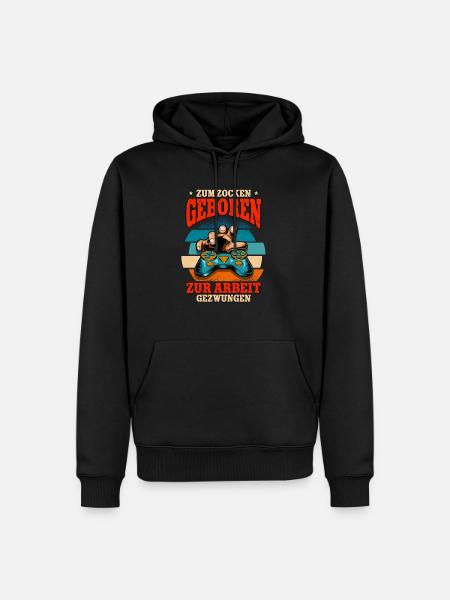 Zocken Gaming - Men’s Premium Organic Hoodie - black