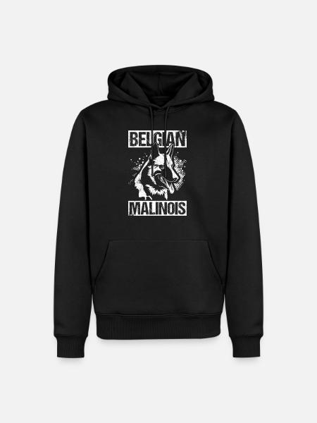 Belgian Malinois Hunde - Männer Premium Bio Hoodie - Schwarz