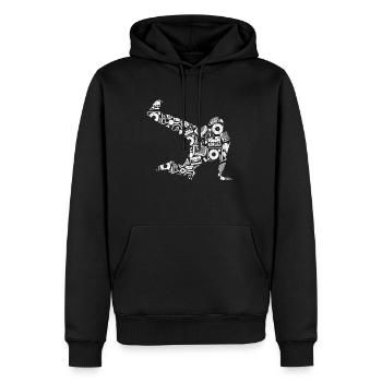 Breakdance Street Dance schnelle Bewegung Dance Ge - Männer Premium Bio Hoodie - Schwarz - Vorne - Nico (187cm)