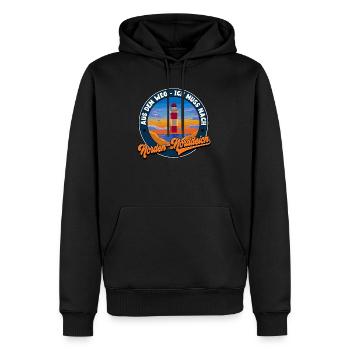 Norden-Norddeich - Männer Premium Bio Hoodie - Schwarz - Vorne - Nico (187cm)