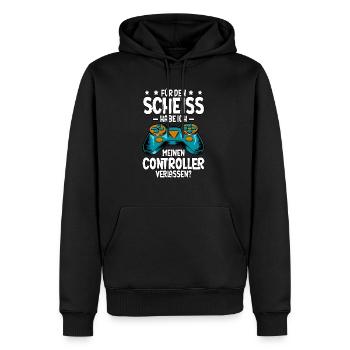 Zocken Gaming - Männer Premium Bio Hoodie - Schwarz - Vorne - Nico (187cm)
