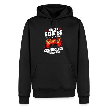 Zocken Gaming - Männer Premium Bio Hoodie - Schwarz - Vorne - Nico (187cm)