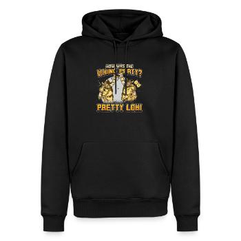 Conception de la mythologie viking nordique pour les guerriers vikings - Sweat à capuche Premium bio Homme - noir - Devant - Nico (187cm)