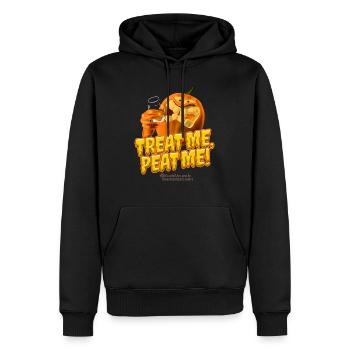 Whisky Halloween Treat Me, Peat Me - Männer Premium Bio Hoodie - Schwarz - Vorne - Nico (187cm)