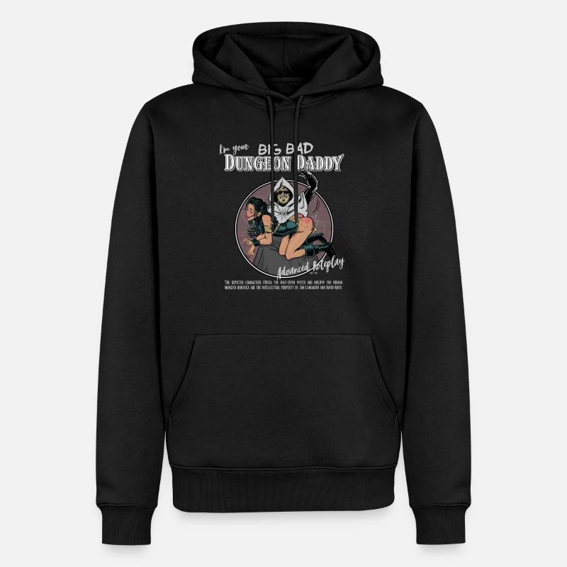 Big Bad Dungeon Daddy - Männer Premium Bio Hoodie - Schwarz
