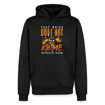 Conception de la mythologie viking nordique pour les guerriers vikings - Sweat à capuche Premium bio Homme - noir - Devant - Nico (187cm)