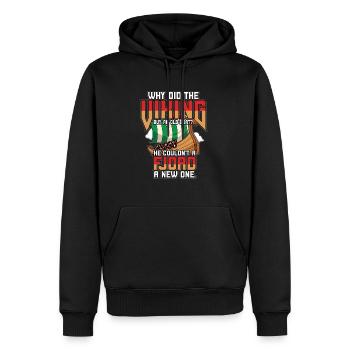 Conception de la mythologie viking nordique pour les guerriers vikings - Sweat à capuche Premium bio Homme - noir - Devant - Nico (187cm)