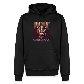 Conception de la mythologie viking nordique pour les guerriers vikings - Sweat à capuche Premium bio Homme - noir - Devant - Nico (187cm)