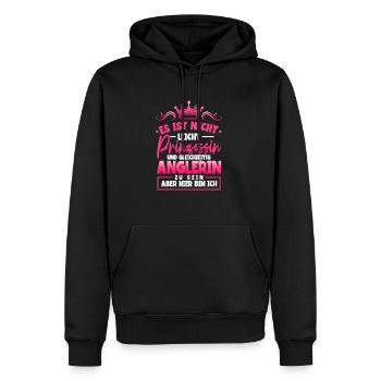 Angeln Anglerin - Männer Premium Bio Hoodie - Schwarz - Vorne - Nico (187cm)