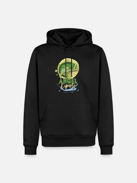 Angeln Angler - Männer Premium Bio Hoodie - Schwarz