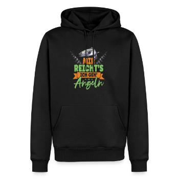 Angler Mir Reichts Ich Geh Angeln - Männer Premium Bio Hoodie - Schwarz - Vorne - Nico (187cm)