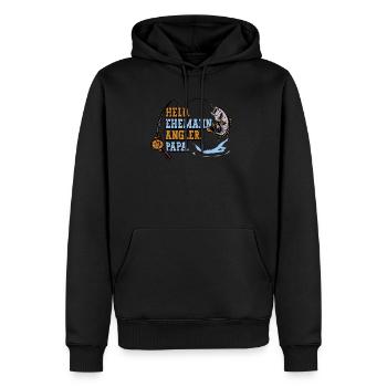 Angeln Angler Papa - Männer Premium Bio Hoodie - Schwarz - Vorne - Nico (187cm)