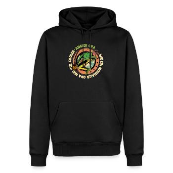 Angeln Angler Opa - Männer Premium Bio Hoodie - Schwarz - Vorne - Nico (187cm)
