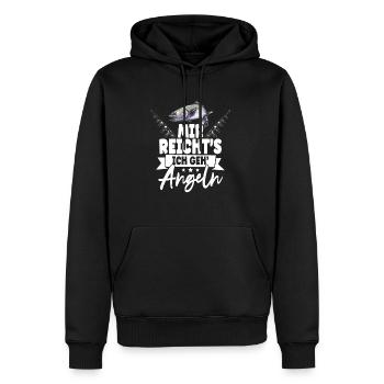 Angler Mir Reichts Ich Geh Angeln - Männer Premium Bio Hoodie - Schwarz - Vorne - Nico (187cm)