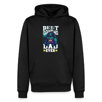 Zocken Gaming Gamer Papa - Männer Premium Bio Hoodie - Schwarz - Vorne - Nico (187cm)