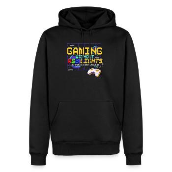 Zocken Gaming - Männer Premium Bio Hoodie - Schwarz - Vorne - Nico (187cm)
