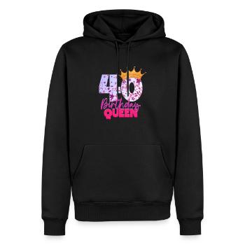 Il y a 40 ans, j’étais le 40 le plus rapide. - Sweat à capuche Premium bio Homme - noir - Devant - Nico (187cm)