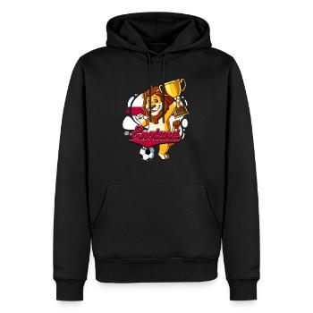 England Fußball - Männer Premium Bio Hoodie - Schwarz - Vorne - Nico (187cm)
