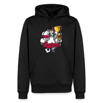 England Fußball - Männer Premium Bio Hoodie - Schwarz - Vorne - Nico (187cm)