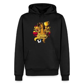Spanien Fußball - Männer Premium Bio Hoodie - Schwarz - Vorne - Nico (187cm)