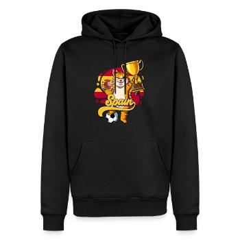 Spanien Fußball - Männer Premium Bio Hoodie - Schwarz - Vorne - Nico (187cm)