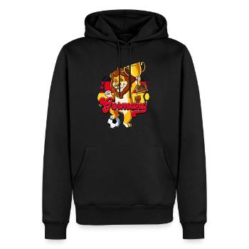 Deutschland Fußball - Männer Premium Bio Hoodie - Schwarz - Vorne - Nico (187cm)