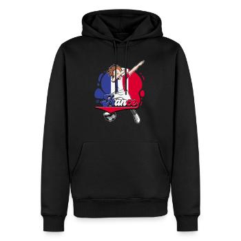 Frankreich Fußball - Männer Premium Bio Hoodie - Schwarz - Vorne - Nico (187cm)