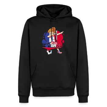 Frankreich Fußball - Männer Premium Bio Hoodie - Schwarz - Vorne - Nico (187cm)