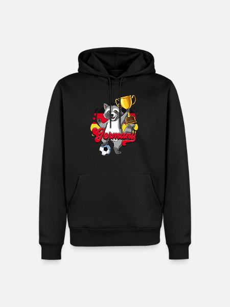 Germany Football - Men’s Premium Organic Hoodie - black