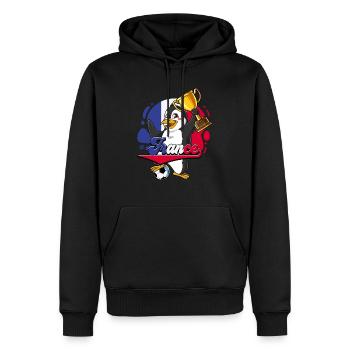 Frankreich Fußball - Männer Premium Bio Hoodie - Schwarz - Vorne - Nico (187cm)
