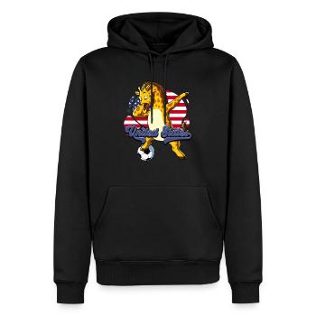Usa Fußball - Männer Premium Bio Hoodie - Schwarz - Vorne - Nico (187cm)