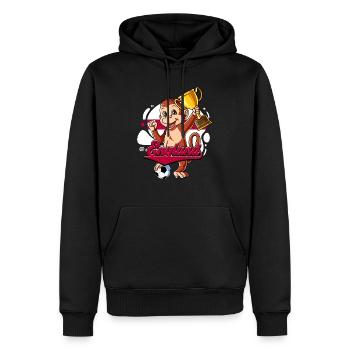 England Fußball - Männer Premium Bio Hoodie - Schwarz - Vorne - Nico (187cm)
