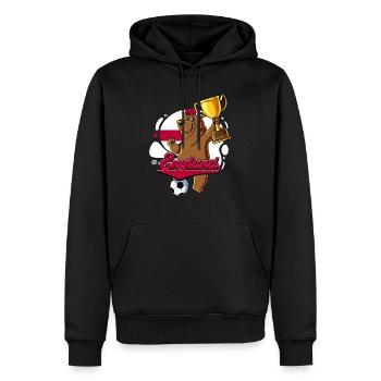 England Fußball - Männer Premium Bio Hoodie - Schwarz - Vorne - Nico (187cm)