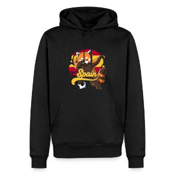 Spanien Fußball - Männer Premium Bio Hoodie - Schwarz - Vorne - Nico (187cm)