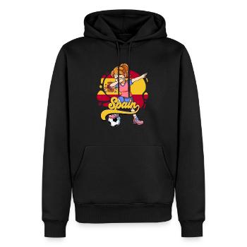 Spanien Fußball - Männer Premium Bio Hoodie - Schwarz - Vorne - Nico (187cm)