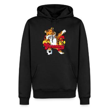 Allemagne Football - Sweat à capuche Premium bio Homme - noir - Devant - Nico (187cm)