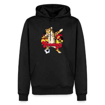 Allemagne Football - Sweat à capuche Premium bio Homme - noir - Devant - Nico (187cm)