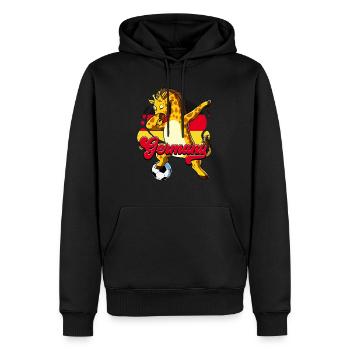 Deutschland Fußball - Männer Premium Bio Hoodie - Schwarz - Vorne - Nico (187cm)