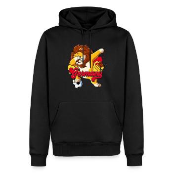 Deutschland Fußball - Männer Premium Bio Hoodie - Schwarz - Vorne - Nico (187cm)