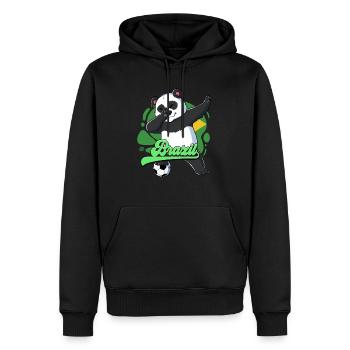 Brasilien Fußball - Männer Premium Bio Hoodie - Schwarz - Vorne - Nico (187cm)