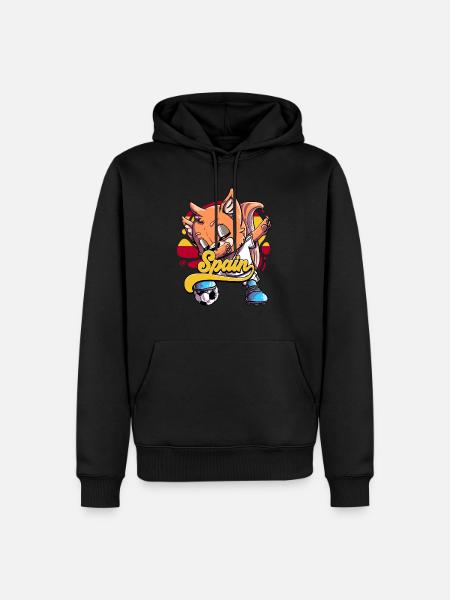 Spanien Fußball - Männer Premium Bio Hoodie - Schwarz