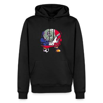 Frankreich Fußball - Männer Premium Bio Hoodie - Schwarz - Vorne - Nico (187cm)