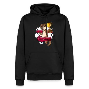England Fußball - Männer Premium Bio Hoodie - Schwarz - Vorne - Nico (187cm)