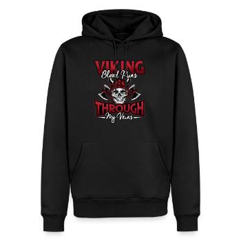 Norse Viking Mythology Design for Viking Warriors - Männer Premium Bio Hoodie - Schwarz - Vorne - Nico (187cm)