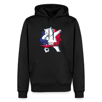 Frankreich Fußball - Männer Premium Bio Hoodie - Schwarz - Vorne - Nico (187cm)