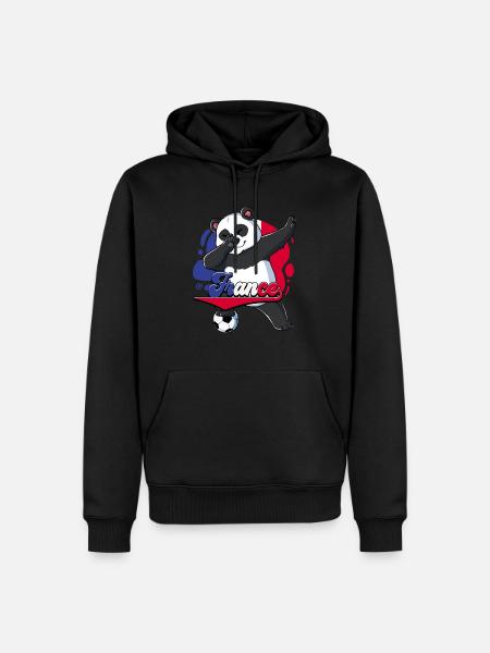 Frankreich Fußball - Männer Premium Bio Hoodie - Schwarz