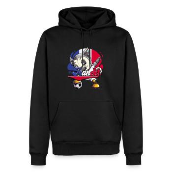 Frankreich Fußball - Männer Premium Bio Hoodie - Schwarz - Vorne - Nico (187cm)