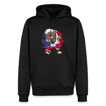 Frankreich Fußball - Männer Premium Bio Hoodie - Schwarz - Vorne - Nico (187cm)
